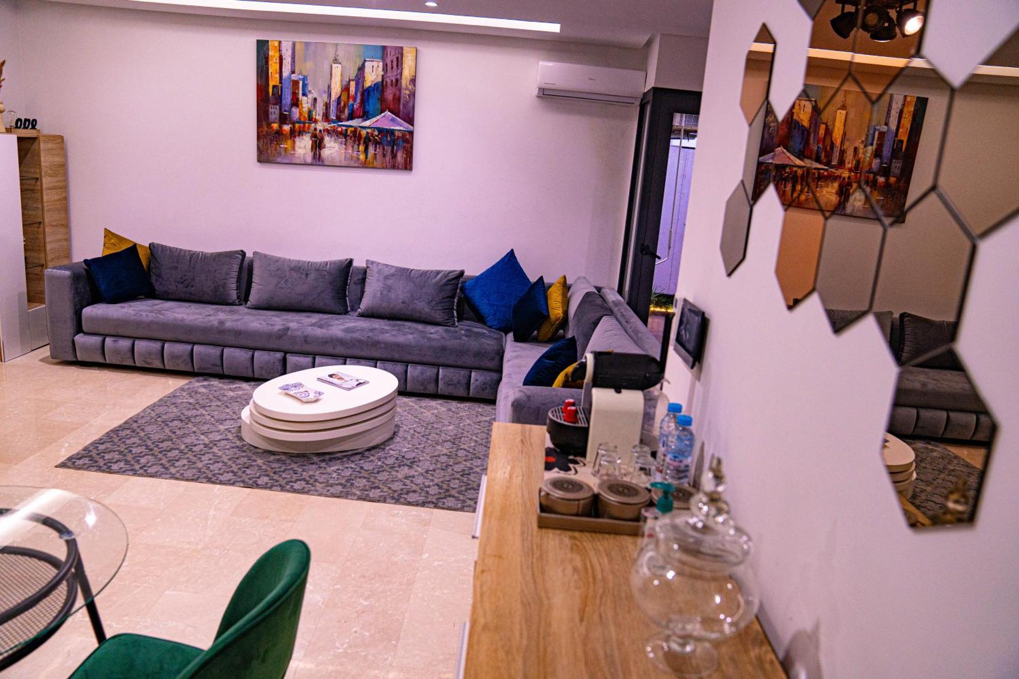R103- Comfy And Spatious 1 Bedroom With Breathtaking View - Belvedere Apartment Casablanca